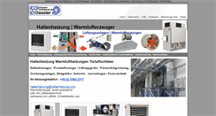Desktop Screenshot of hallenheizung.com